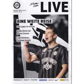 Programm Sturm Graz - WAC, 2022