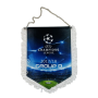 Wimpel Juventus Turin, FC Barcelona, Olympiakos Piräus, Sporting Lissabon