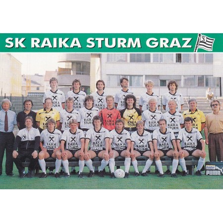 Teamkarte Sturm Graz, 1990/1991
