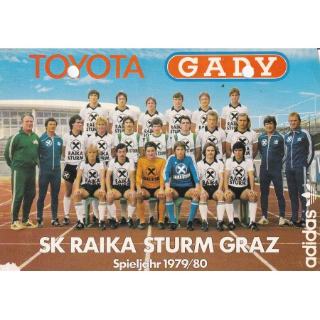 Teamkarte Sturm Graz, 1979/1980