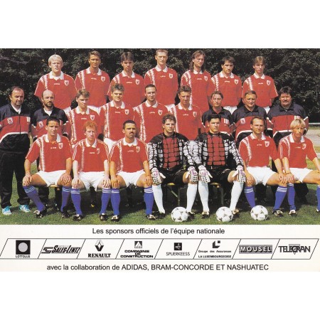 Teamkarte Luxembourg, Verband Luxemburg 1995/1996