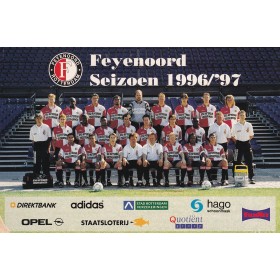 Teamkarte Feyenoord Rotterdam (NED), 1996/1997