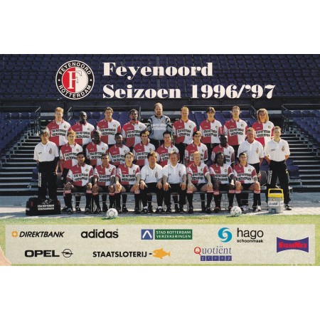 Teamkarte Feyenoord Rotterdam (NED), 1996/1997