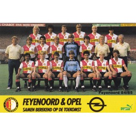 Teamkarte Feyenoord Rotterdam (NED), 1984/1985