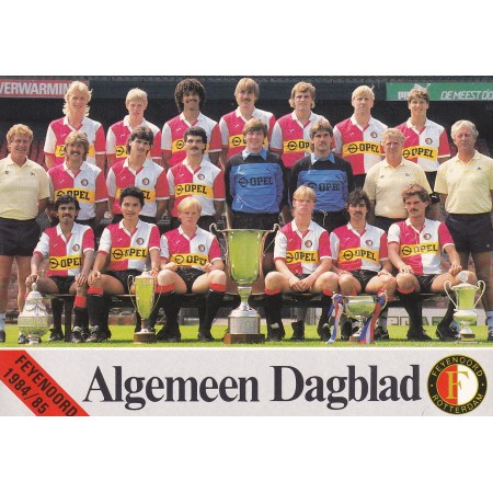 Teamkarte Feyenoord Rotterdam (NED), 1984/1985