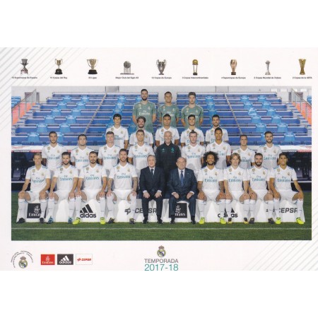 Teamkarte Real Madrid (ESP), 2017/2018