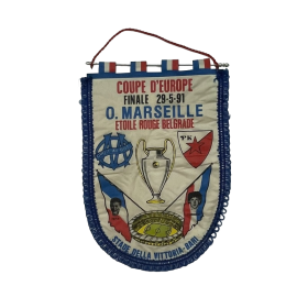 Wimpel Olympique Marseille (FRA) - Roter Stern Belgrad (SRB), 1991