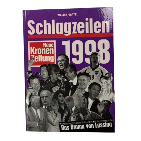 Buch Schlagzeilen 1998 der Kronen Zeitung