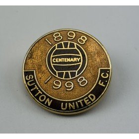 Pin Sutton United FC (ENG), 100 Jahre