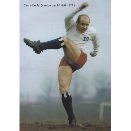 Karte Fussballlegenden Charly Dörfel, Hamburger SV