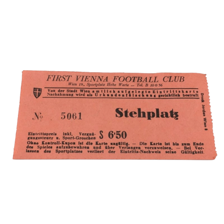 Ticket First Vienna FC (AUT), Stehplatz