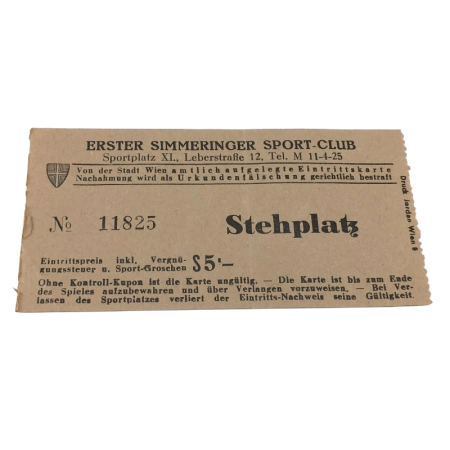 Ticket 1. Simmeringer SC Wien (AUT), Stehplatz