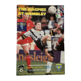Programm Notts County (ENG) - Brescia (ITA), 1994