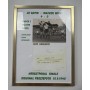 Diverse historische Rapid Wien/ÖFB Pressefotos im Rahmen