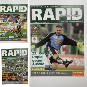 Konvolut Programme Rapid Wien, 190 Stück!