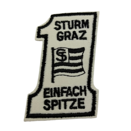 Aufnäher Sturm Graz, einfach Spitze