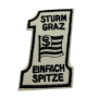 Aufnäher Sturm Graz, einfach Spitze