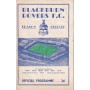 Programm Blackburn Rovers - LASK Linz, 1954