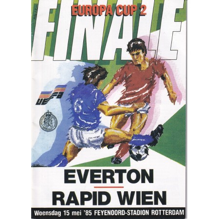 Programm Everton FC - Rapid Wien, 1985