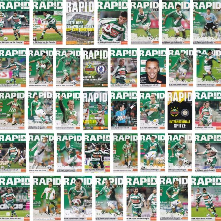Konvolut Programme Rapid Wien, 190 Stück!