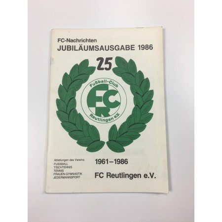 Festschrift FC Reutlingen 1961, 25 Jahre (GER)