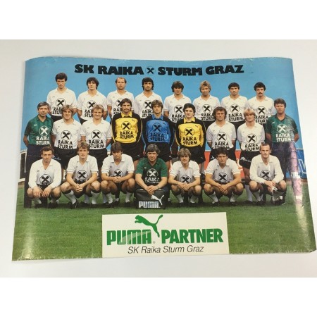 Mannschaftsposter Sturm Graz, Raika Sturm, 80er