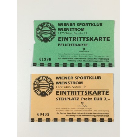 2 Tickets Wiener Sportclub, WSC