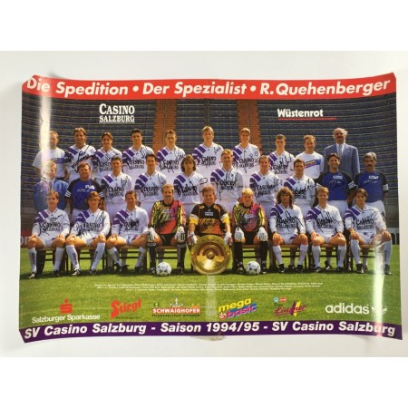 Mannschaftsposter Austria Salzburg, 1994/1995