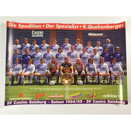 Mannschaftsposter Austria Salzburg, 1994/1995