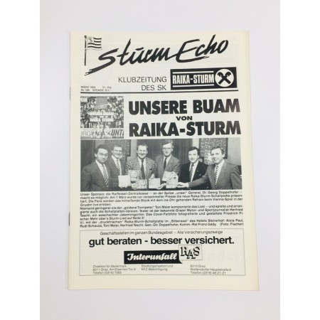 Vereinsmagazin Sturm Graz Echo, Nr. 186 von 1988