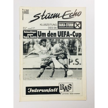 Vereinsmagazin Sturm Graz Echo, Nr. 207 von 1991