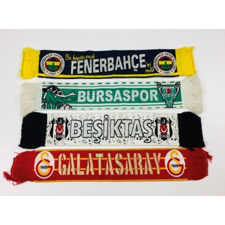 4x Schal Fenerbahce, Galatasaray, Bursaspor und Besiktas (TUR)