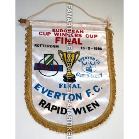 Museum Wimpel Rapid Wien - Everton FC, 1985