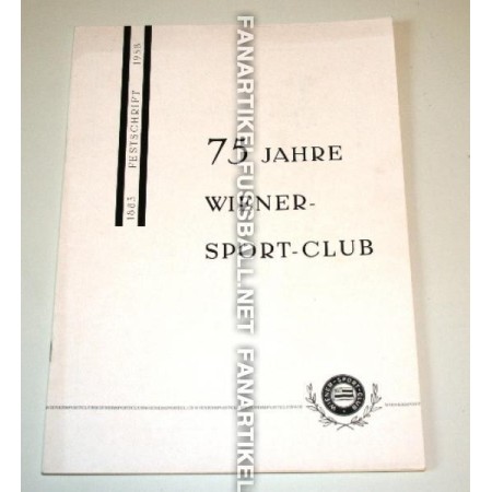 Museum Festschrift Wiener Sportclub, 1958