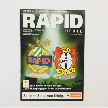 Programm Rapid Wien (AUT) - Bayer Leverkusen (GER), 2012