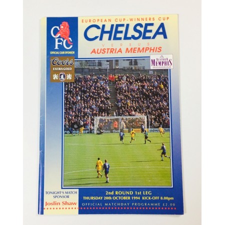 Programm Chelsea London (ENG) - Austria Wien, 1994