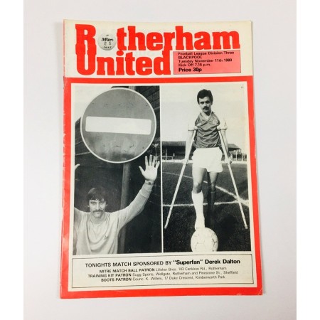 Programm Rotherham United (ENG) - Blackpool (ENG), 1980