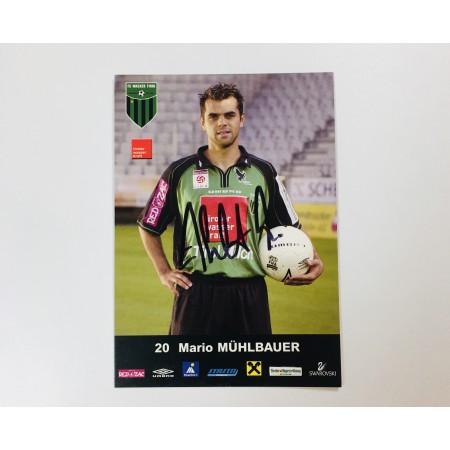 Autogrammkarte Mario Mühlbauer, FC Tirol