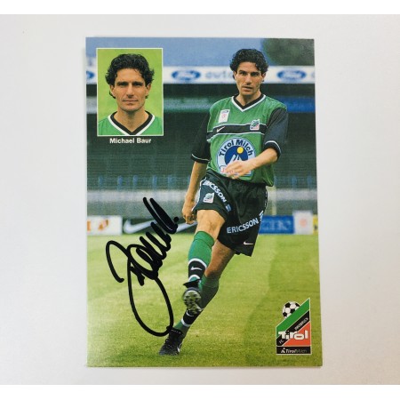 Autogrammkarte Michael Baur, FC Tirol