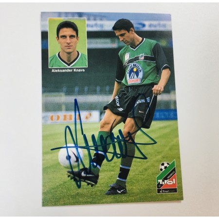 Autogrammkarte Aleksander Knavs, FC Tirol