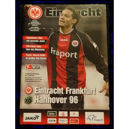 Programm Eintracht Frankfurt (GER) - Hannover 96 (GER), 2007