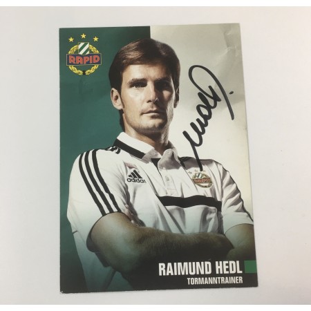 Autogrammkarte Rapid Wien, Raimund Hedl