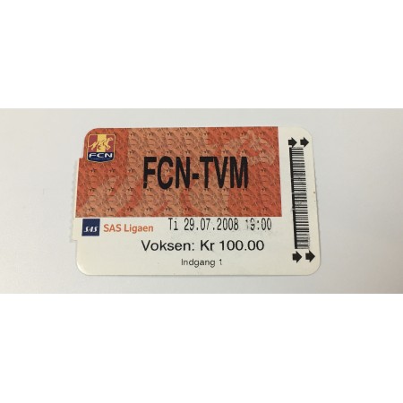 2 Tickets FC NordsjællandFC - TVMK Tallinn, 2008
