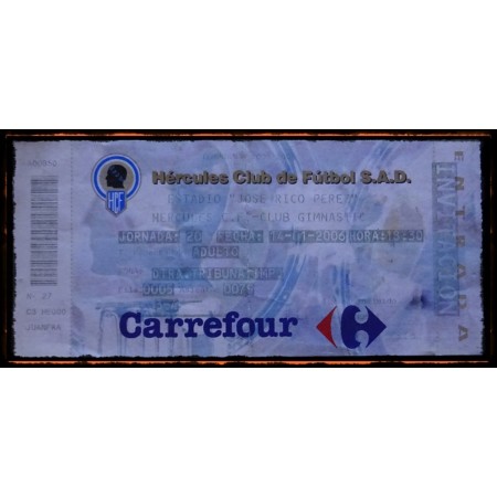 Ticket Hercules Alicante - Gimnastic de Tarragona, 2006