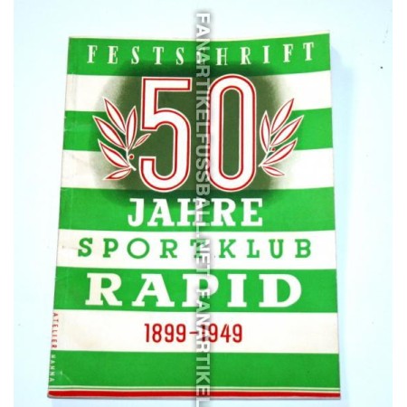 Museum Buch/Festschrift Rapid Wien, 50 Jahre SCR