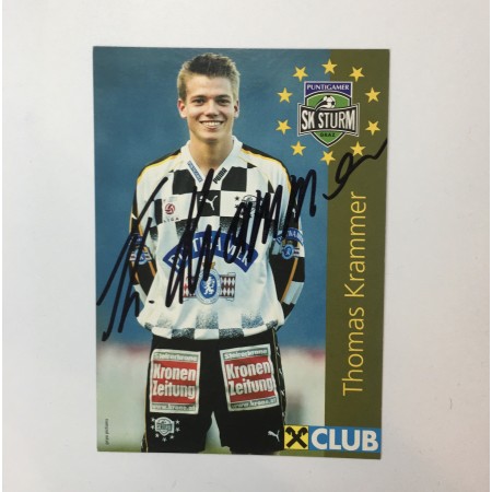 Autogrammkarte Sturm Graz, Thomas Krammer