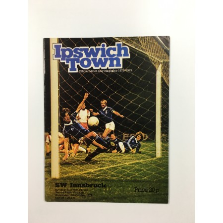 Programm Ipswich Town (ENG) - Wacker Innsbruck (AUT), 1978