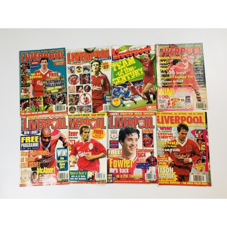 8x Magazine Liverpool FC, for all reds, 90er Jahre