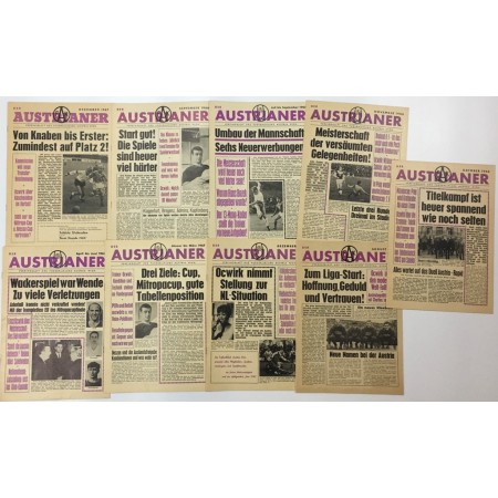 Konvolut Vereinsmagazine Austria Wien, 1966 - 1967