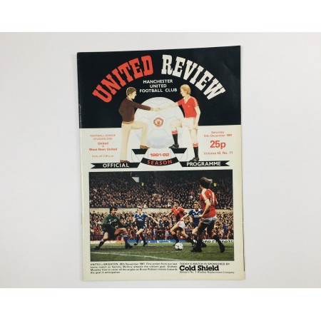 Programm Manchester United - West Ham United, 1981